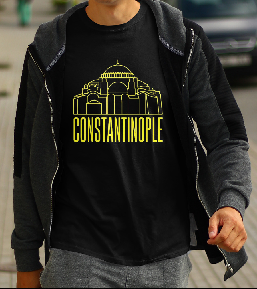 Constantinople Hagia Sofia Ancient Architecture Line T-Shirt