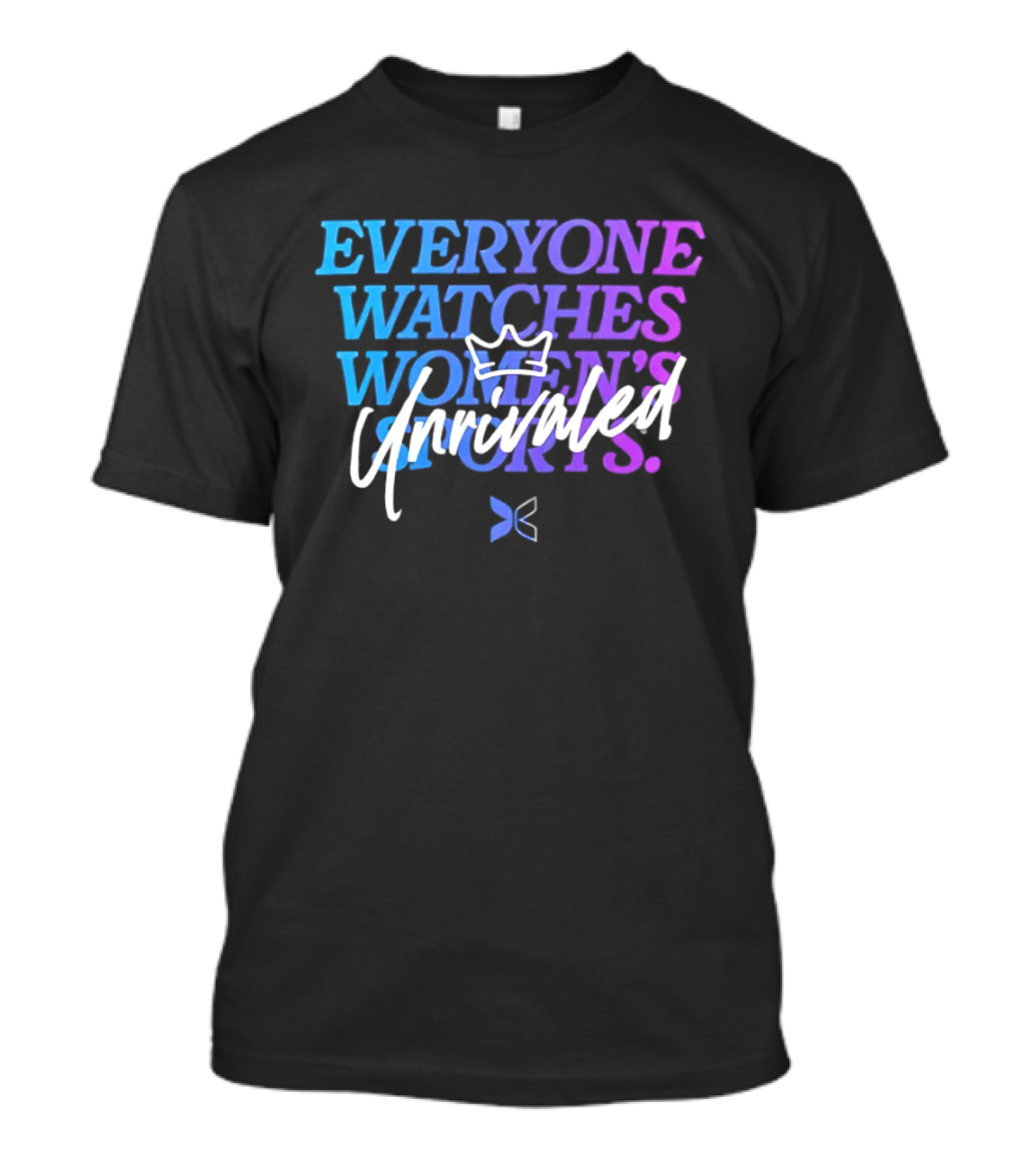 Everyone Es Unrivaled Women's Sports Crown And Butterfly T-Shirt