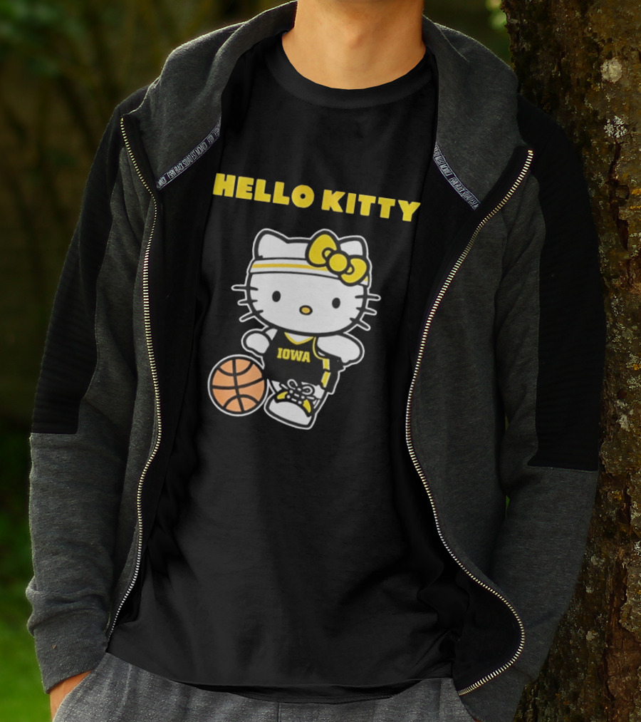 Hello Kitty Iowa Basketball Team Collaboration T-Shirt