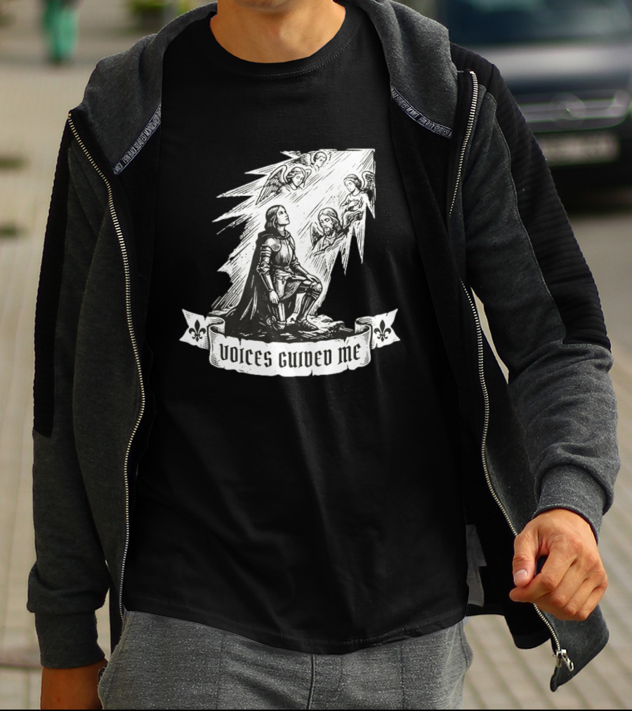 Voices Guided Me Joan Of Arc Christian Iconography T-Shirt