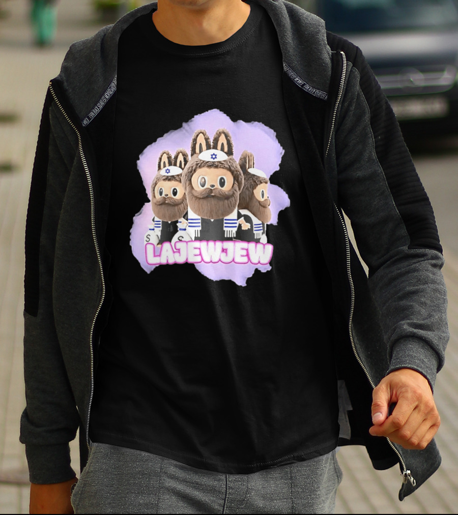 Lajewjew Labubu Jewish Rabbi Kippah Star Of David Characters T-Shirt