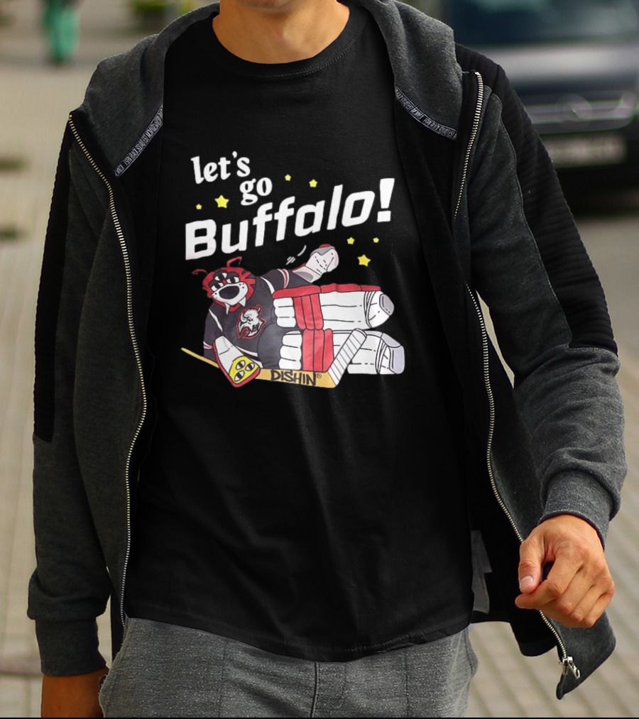 Let's Go Buffalo Sabres Dishin Hockey Team Spirit T-Shirt