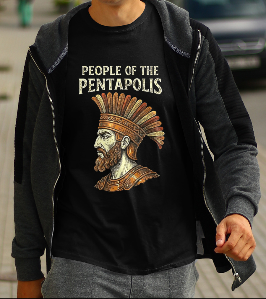 People Of The Pentapolis Ancient Philistine Warrior Bust T-Shirt