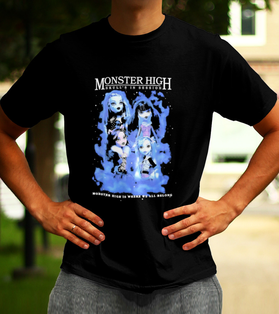 Monster High Skull's In Session Where We All Belong T-Shirt