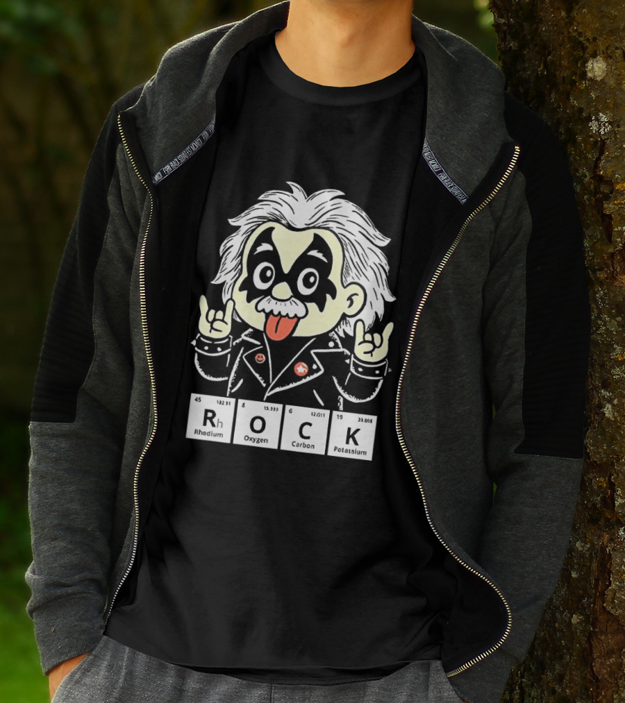 Rock Science Albert Einstein Kiss Makeup Tongue Out T-Shirt
