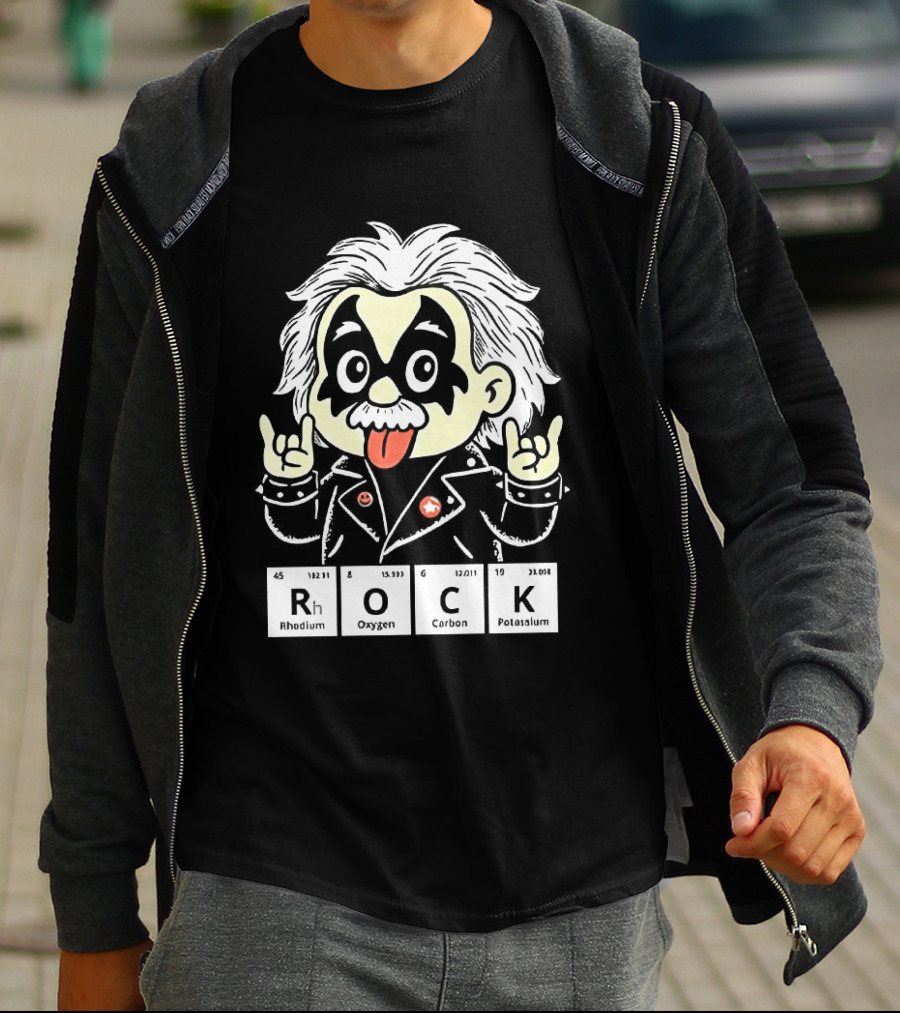 Rock Science Albert Einstein Kiss Makeup Tongue Out T-Shirt