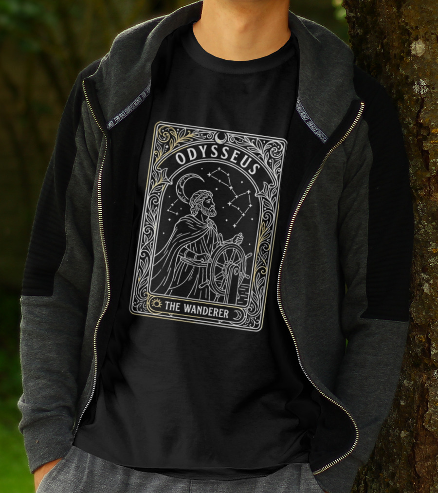 Odysseus The Wanderer Tarot Card Greek Mythology Constellation T-Shirt