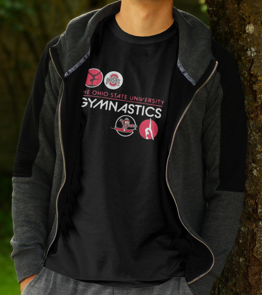 Ohio State University Gymnastics Buckeyes Team Spirit T-Shirt