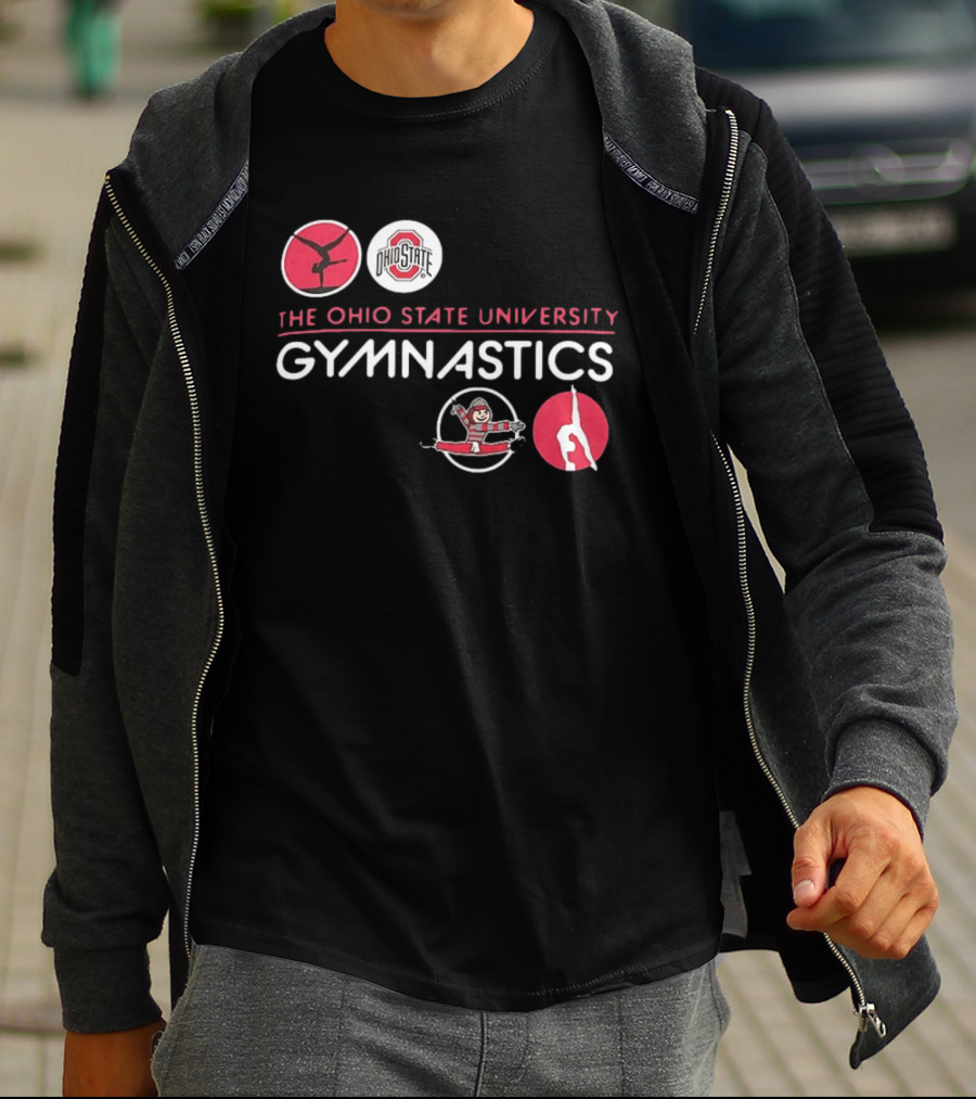 Ohio State University Gymnastics Buckeyes Team Spirit T-Shirt