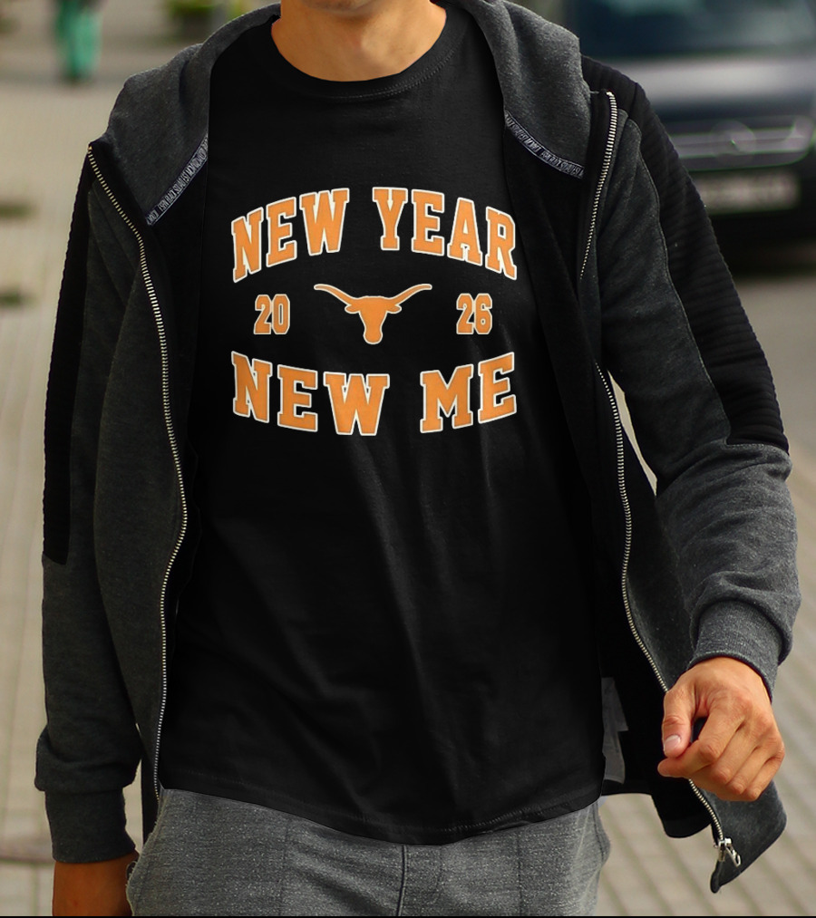 Texas Longhorns New Year New Me 2026 Football T-Shirt