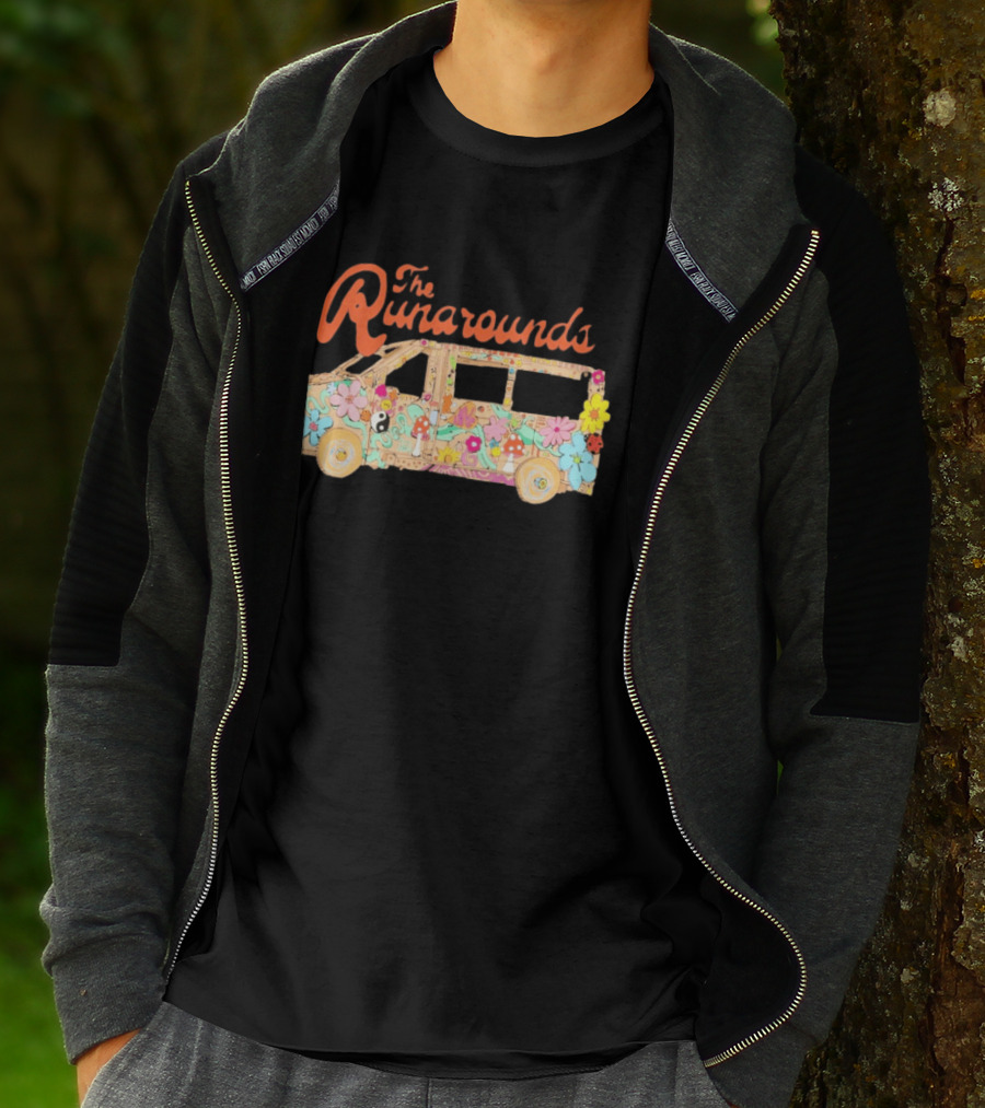 The Runarounds Minivan Flower Power Retro Psychedelic T-Shirt