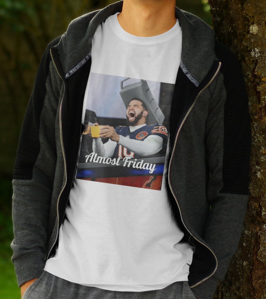 Almost Friday Cheese Grater Chicago Football Game Day Humor T-Shirt