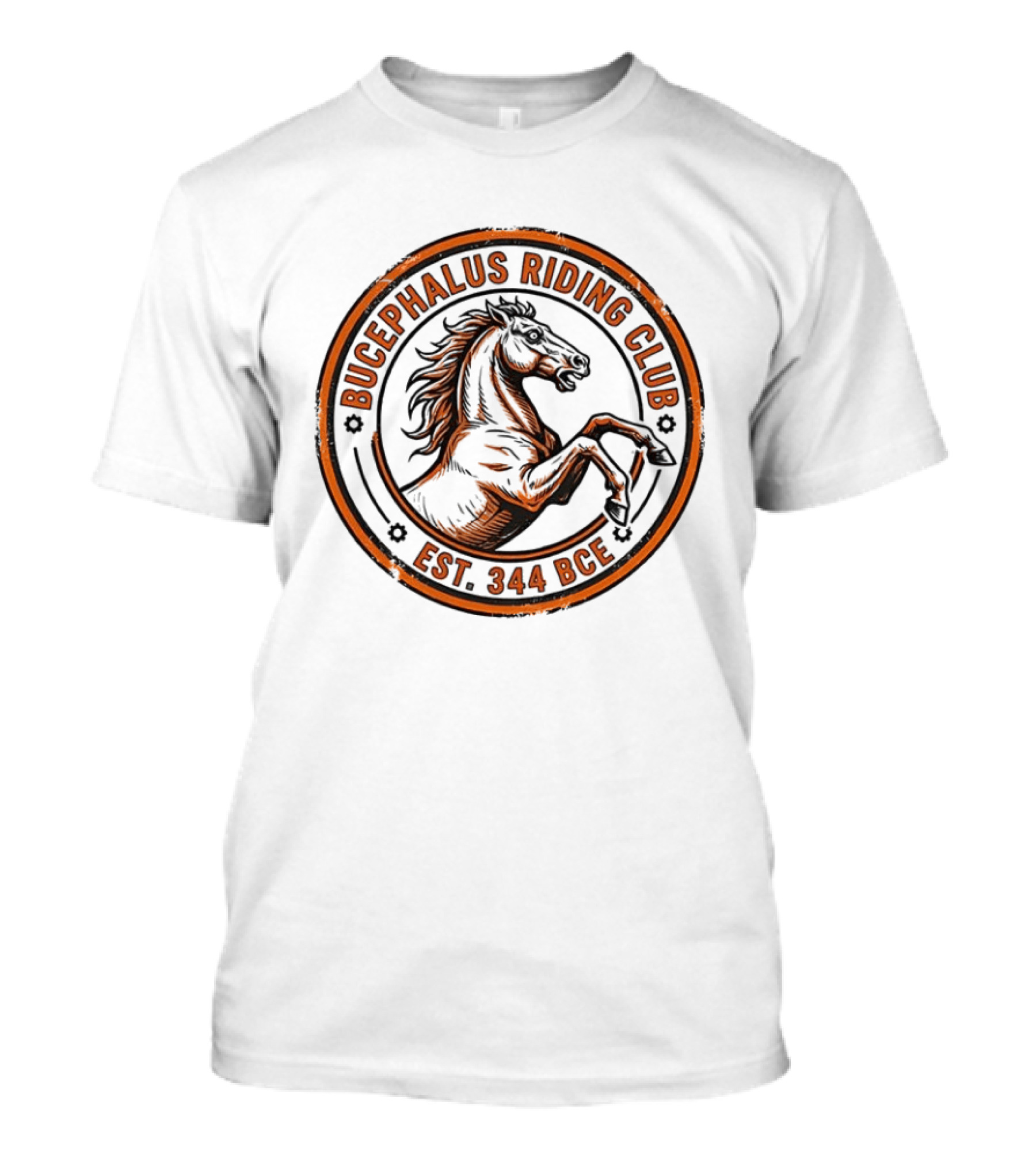Bucephalus Riding Club Est 344 BCE Vintage Horse T-Shirt
