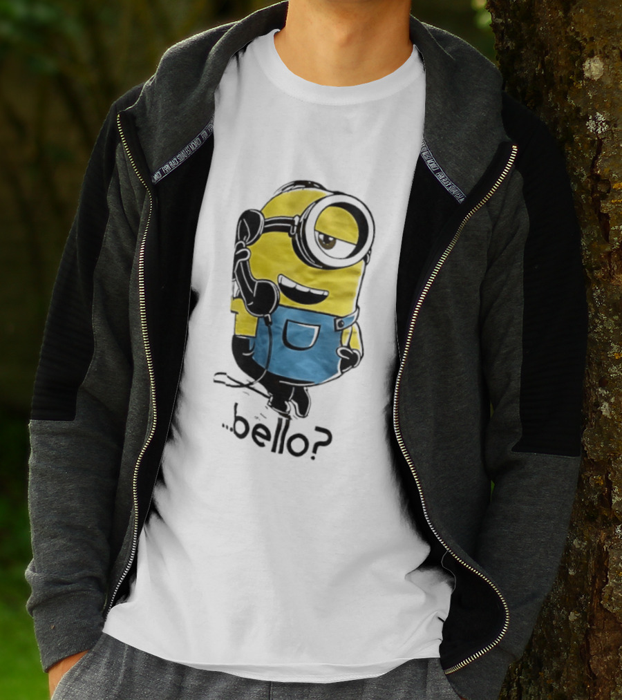 Despicable Me Minions Bello Yellow Character With Blue Overalls T-Shirt