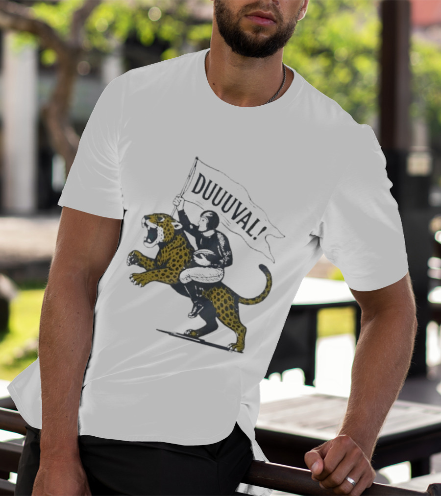 Duuuval Football Jaguar Rider Jacksonville T-Shirt