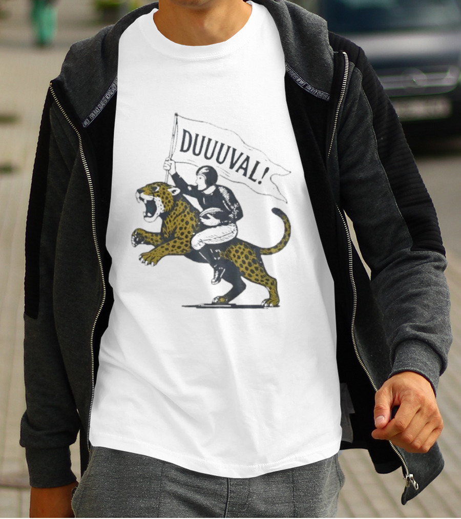 Duuuval Football Jaguar Rider Jacksonville T-Shirt
