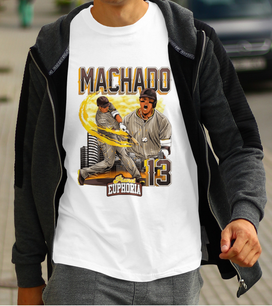 Manny Machado 13 San Diego Padres Planet Euphoria T-Shirt