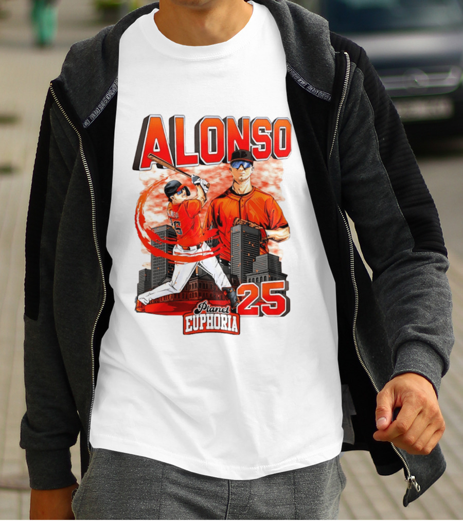 ALONSO New York Mets Planet Euphoria 25 T-Shirt