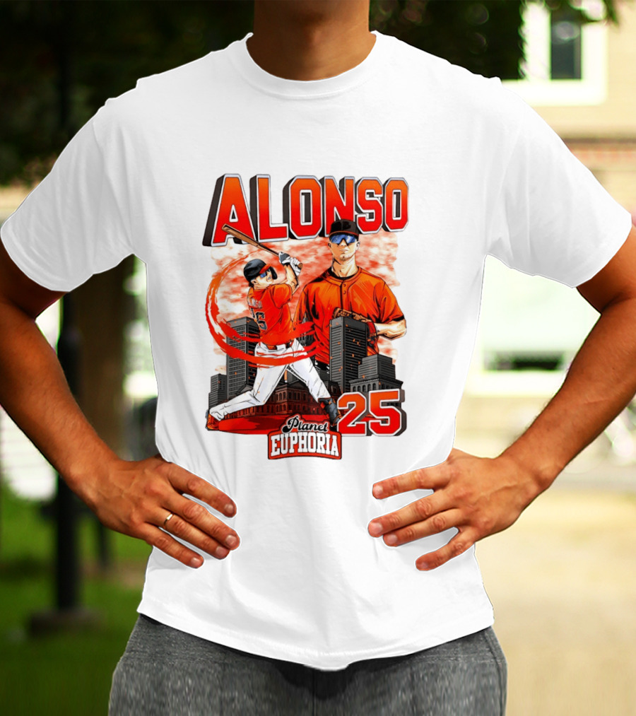 ALONSO New York Mets Planet Euphoria 25 T-Shirt