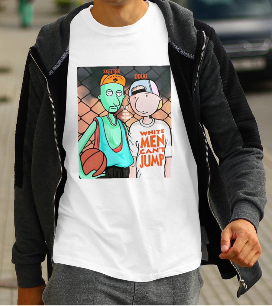 Skeeter Doug Basketball White Men Can't Jump Cartoon Characters T-Shirt