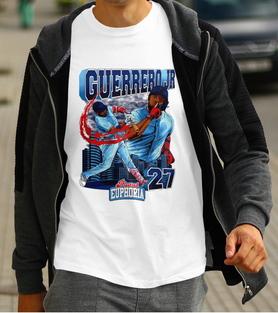 Guerrero Jr Planet Euphoria 27 Blue Jays Baseball Toronto T-Shirt