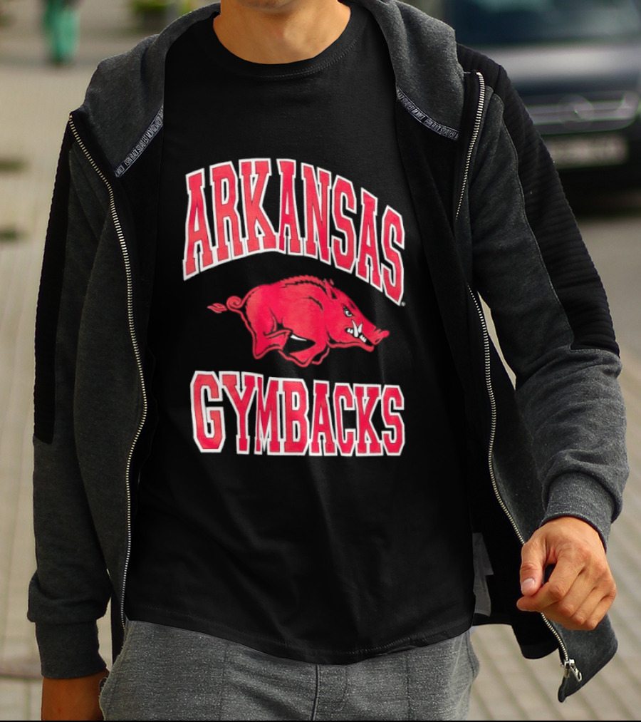 Arkansas Razorbacks Gymbacks Red Pig T-Shirt