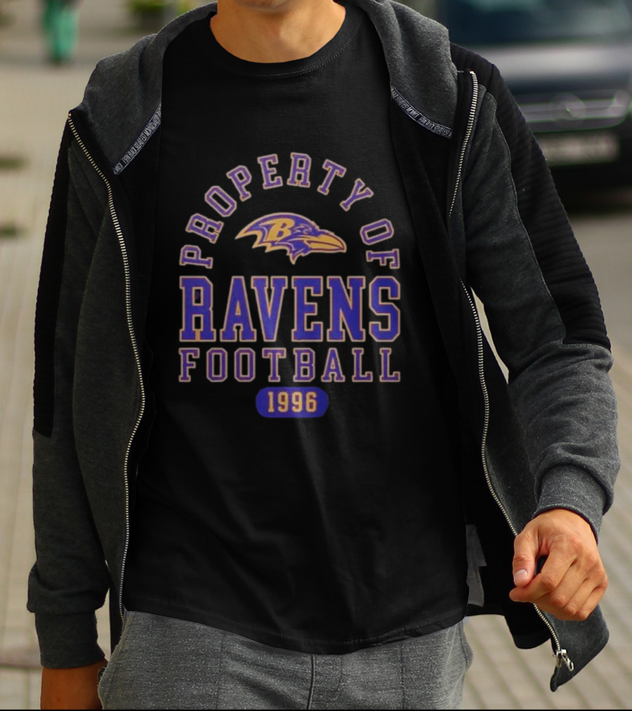 Baltimore Ravens Property Of Ravens Football 1996 T-Shirt