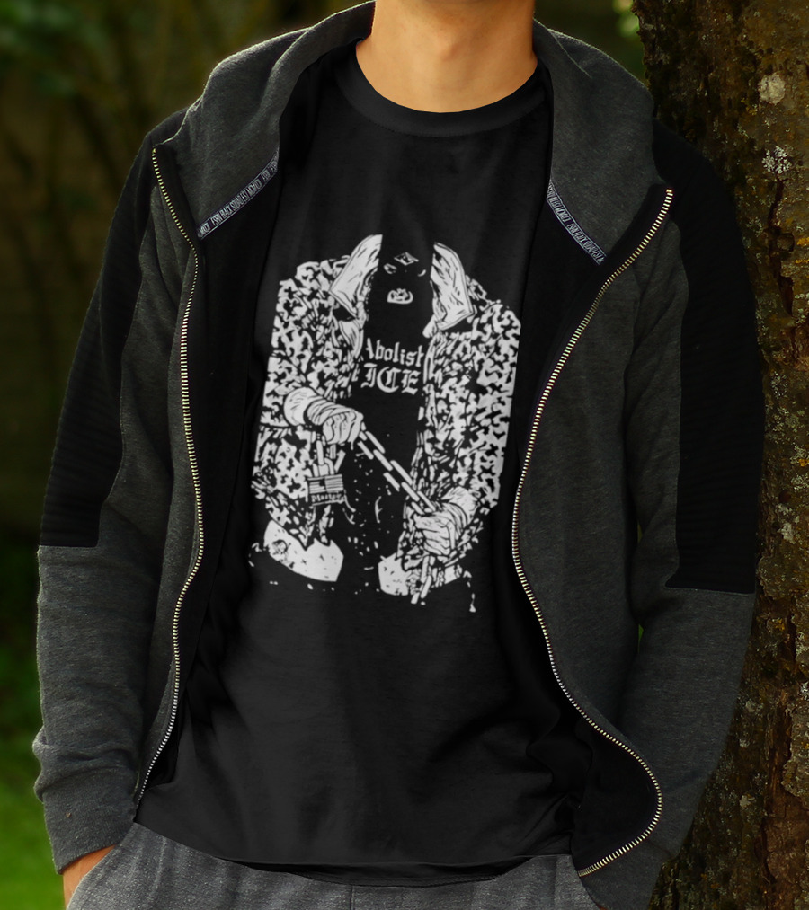 Abolish Ice Chain Coat Punk T-Shirt