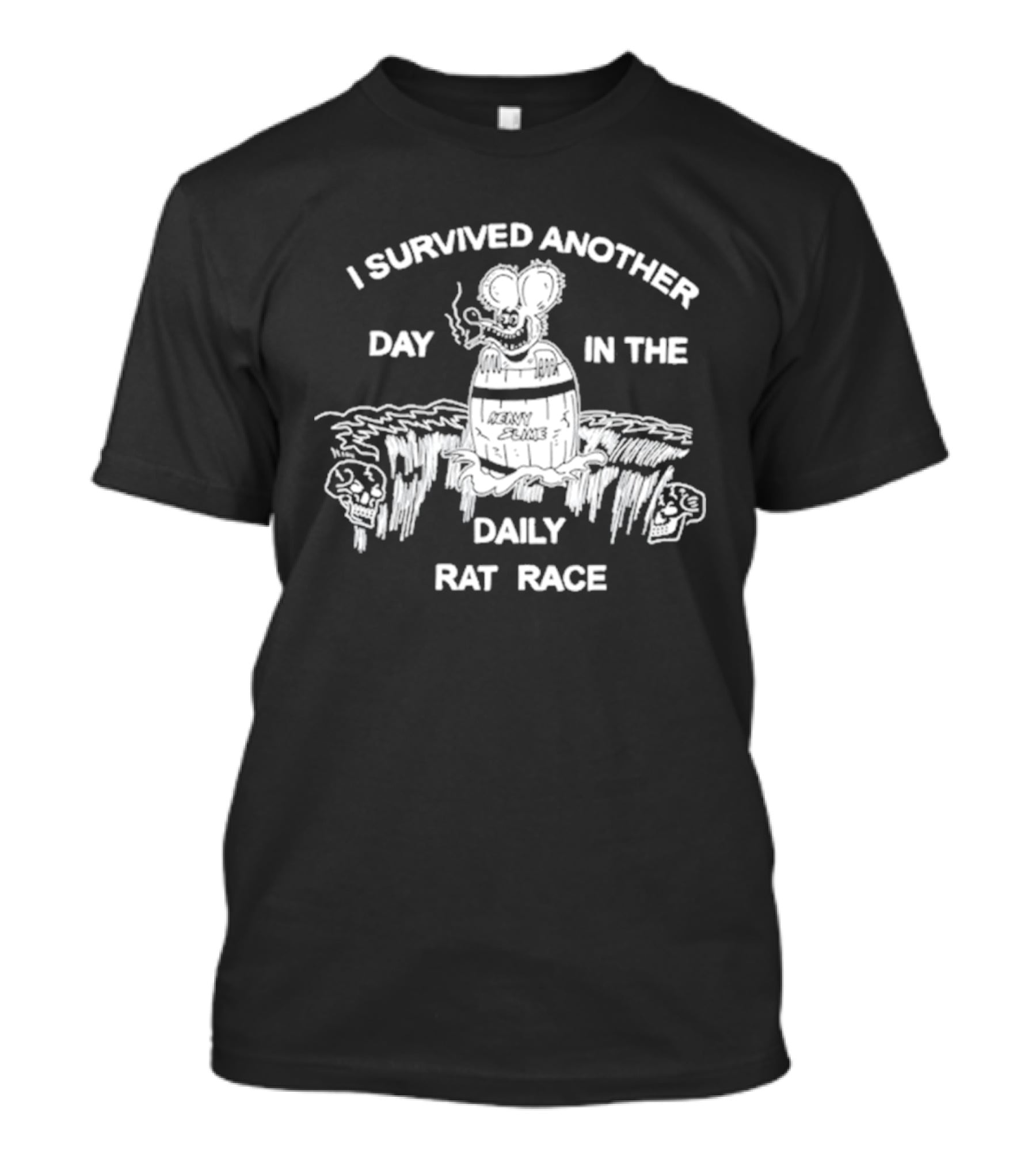 I Survived Another Day In The Daily Rat Race Smoking Rat Rugged Terrain T-Shirt