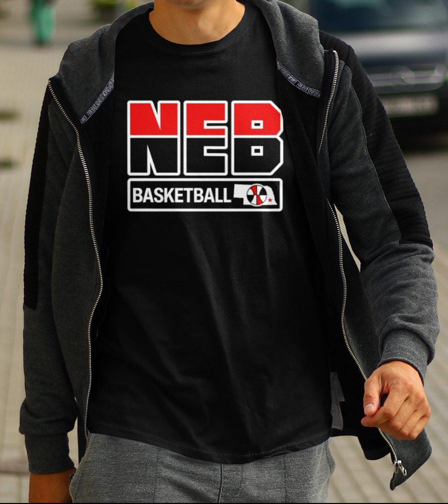 NEB Basketball Crewnecks Vintage Style Basketball T-Shirt