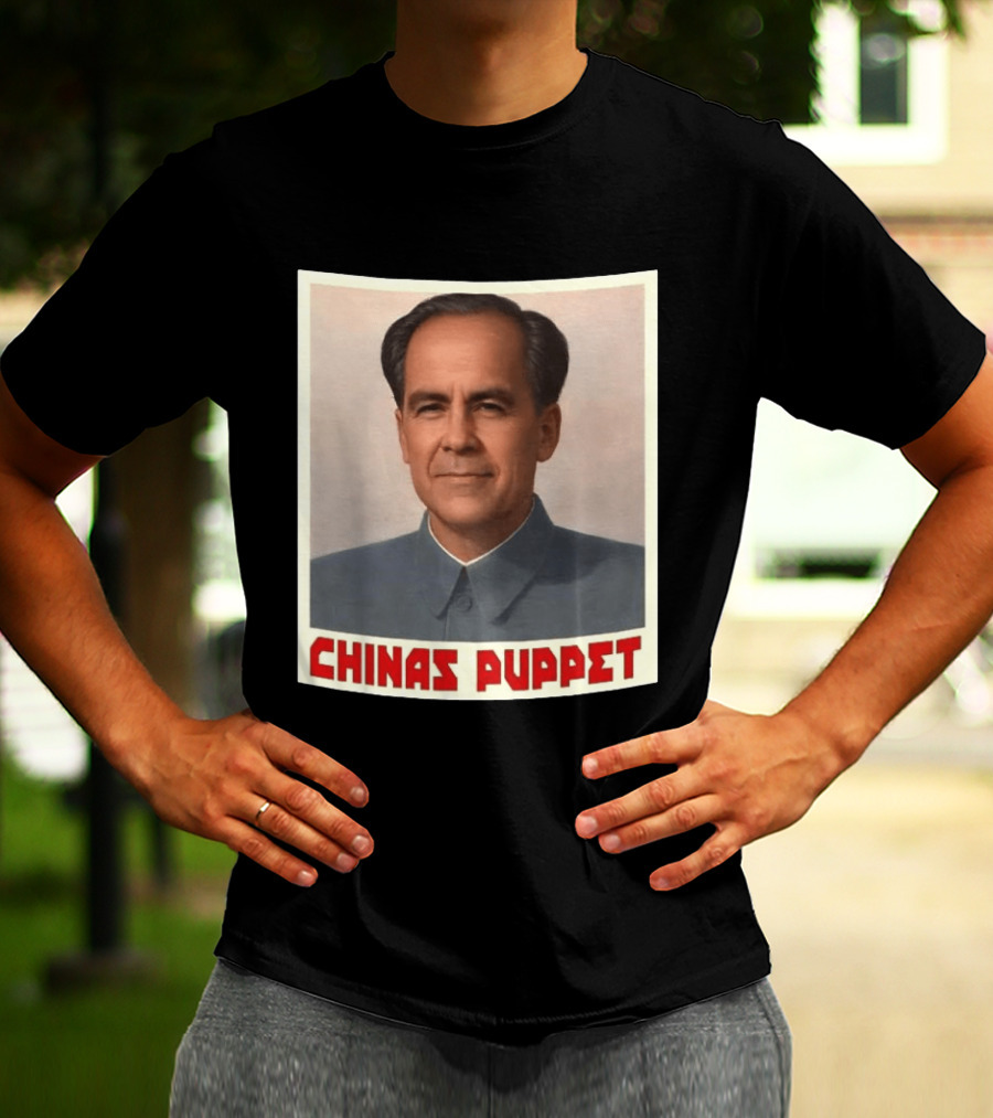 Mark Carney China's Puppet Mao Suit Caricature T-Shirt