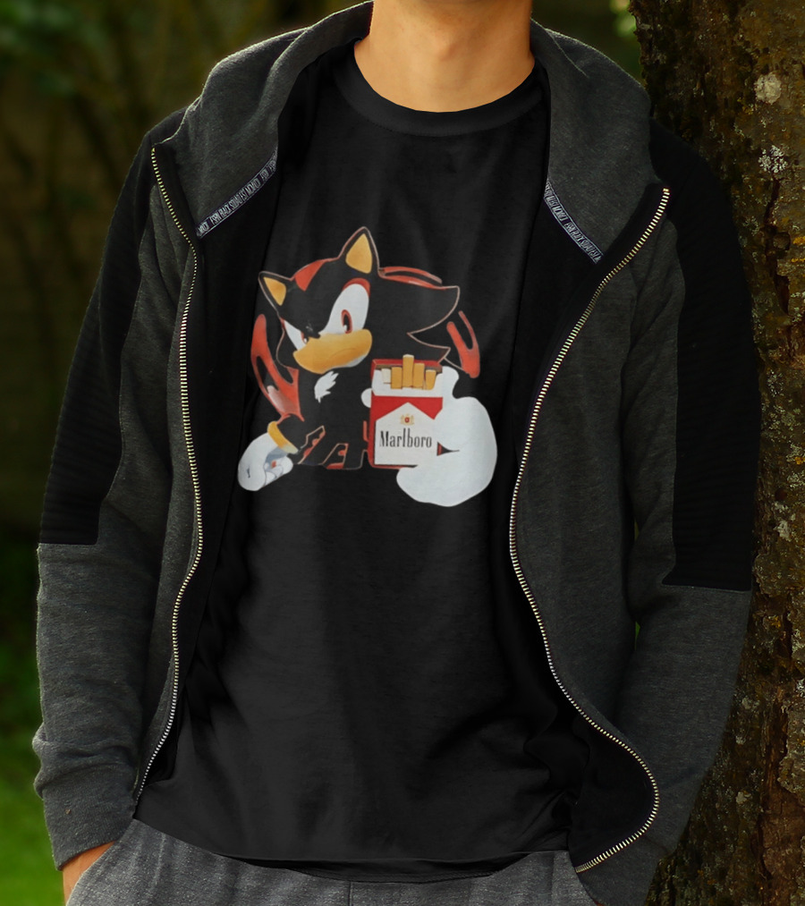 Shadow The Hedgehog Marlboro Red Pack T-Shirt