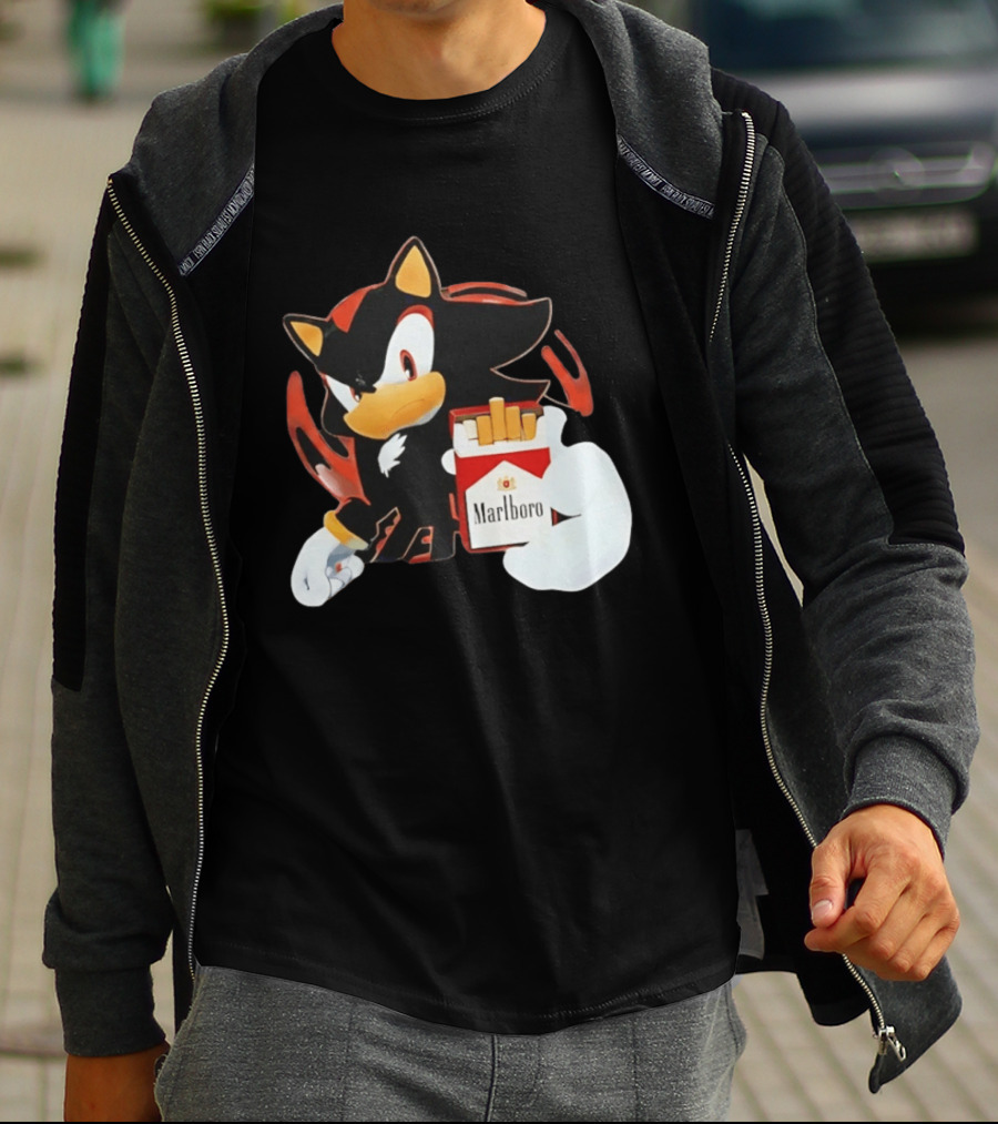 Shadow The Hedgehog Marlboro Red Pack T-Shirt