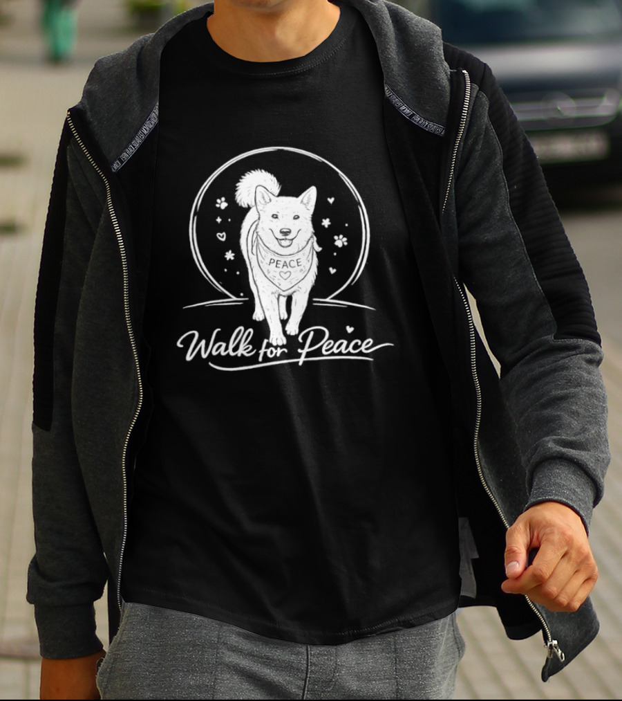 Walk For Peace Aloka Dog With Hope And Love T-Shirt