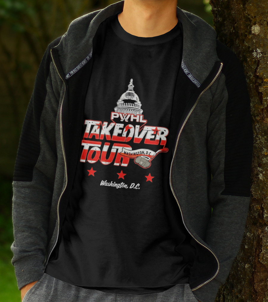 PWHL Takeover Tour Washington D.C. Capitol Stars T-Shirt