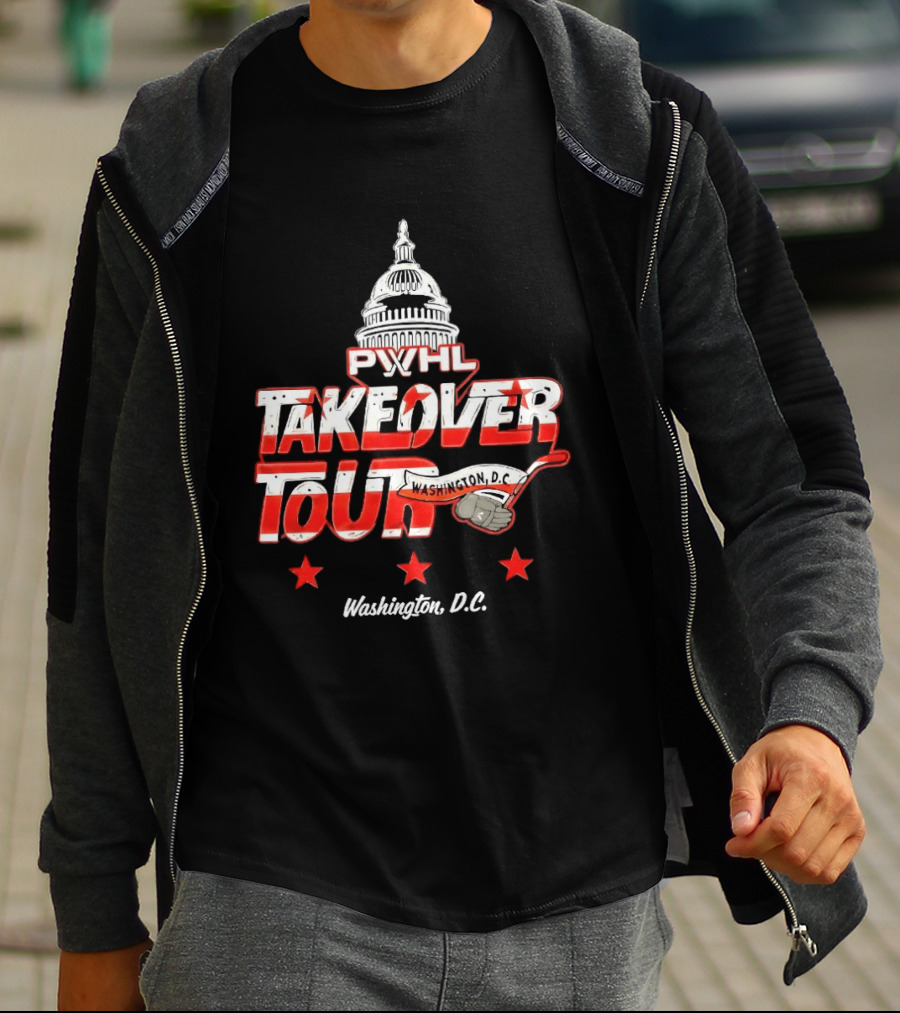 PWHL Takeover Tour Washington D.C. Capitol Stars T-Shirt