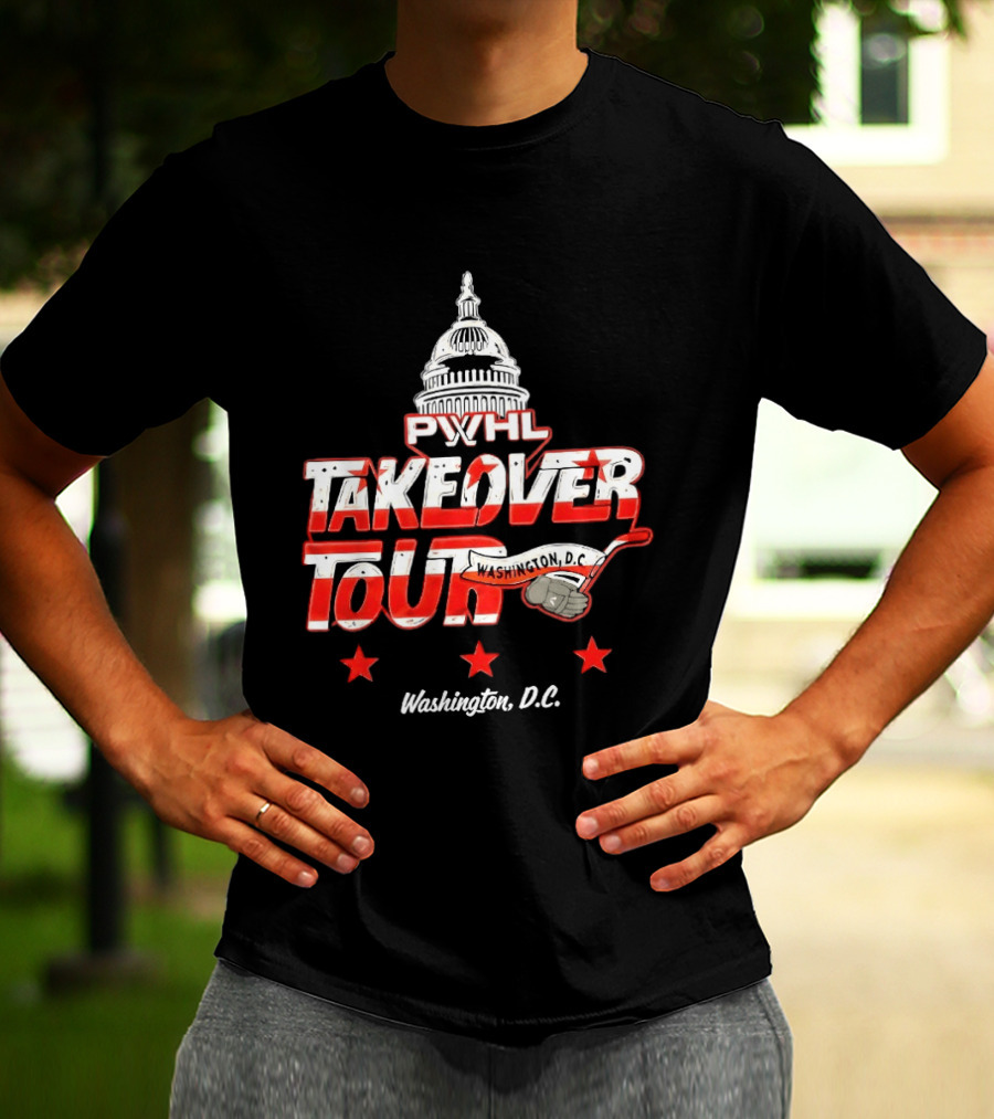 PWHL Takeover Tour Washington D.C. Capitol Stars T-Shirt