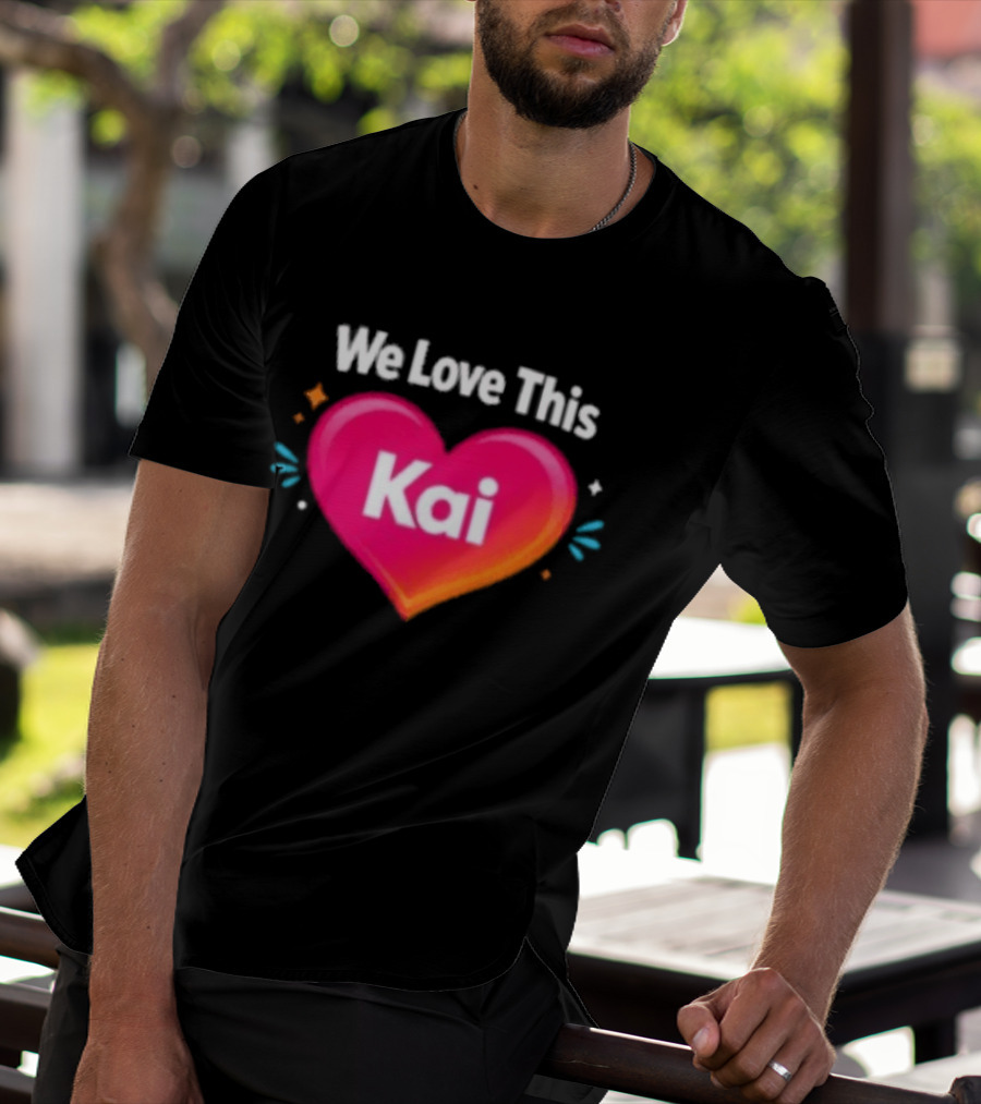 We Love This Kai Heart Design With Colorful Accents T-Shirt