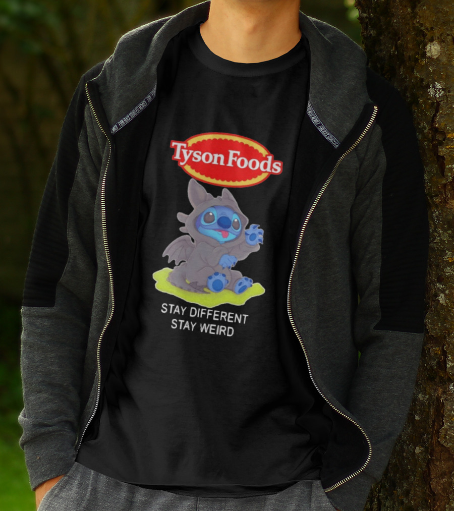 Tyson Foods Toothless Stitch Stay Different Stay Weird T-Shirt