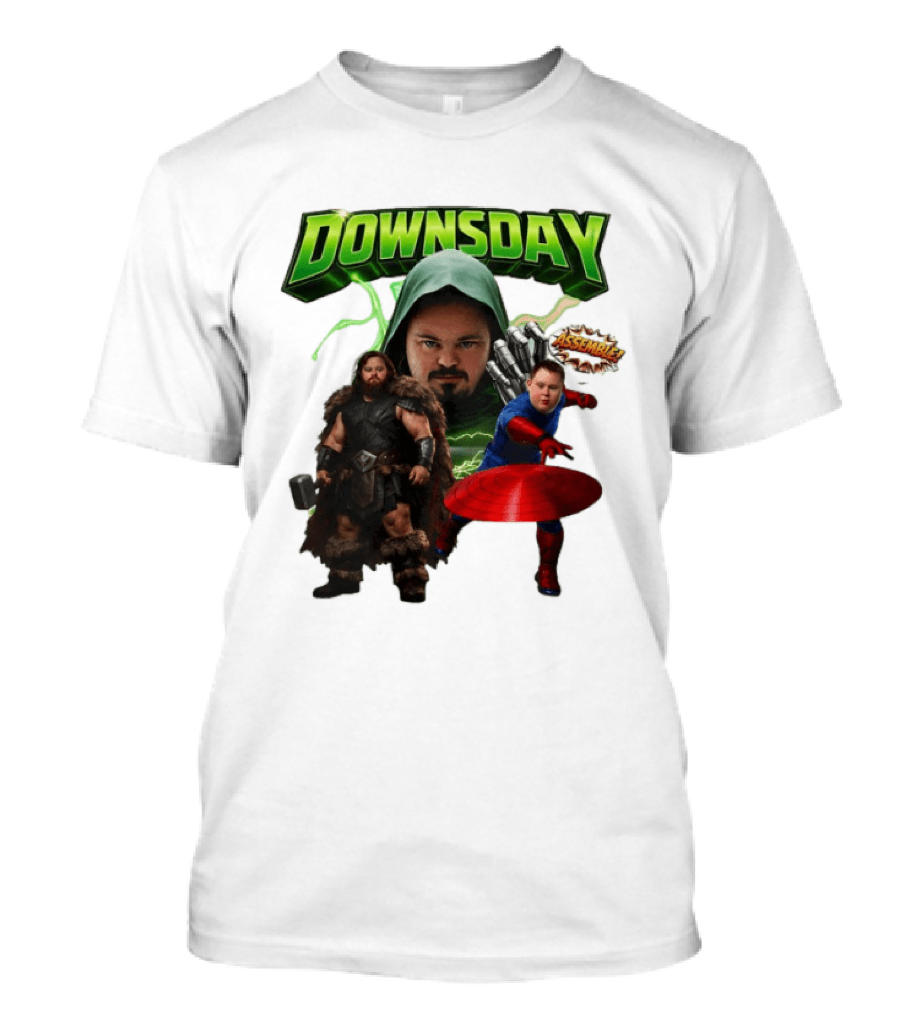 Downsday Assemble Superhero Team Avengers T-Shirt