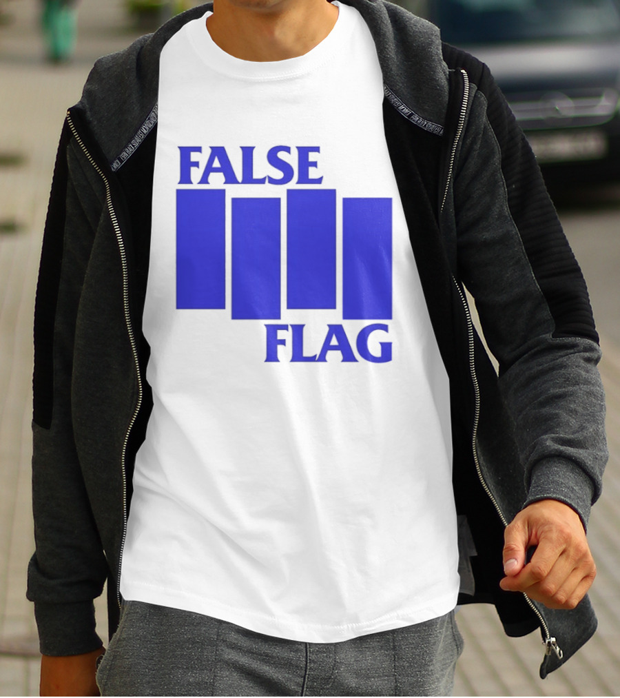False Flag Bars Blue T-Shirt