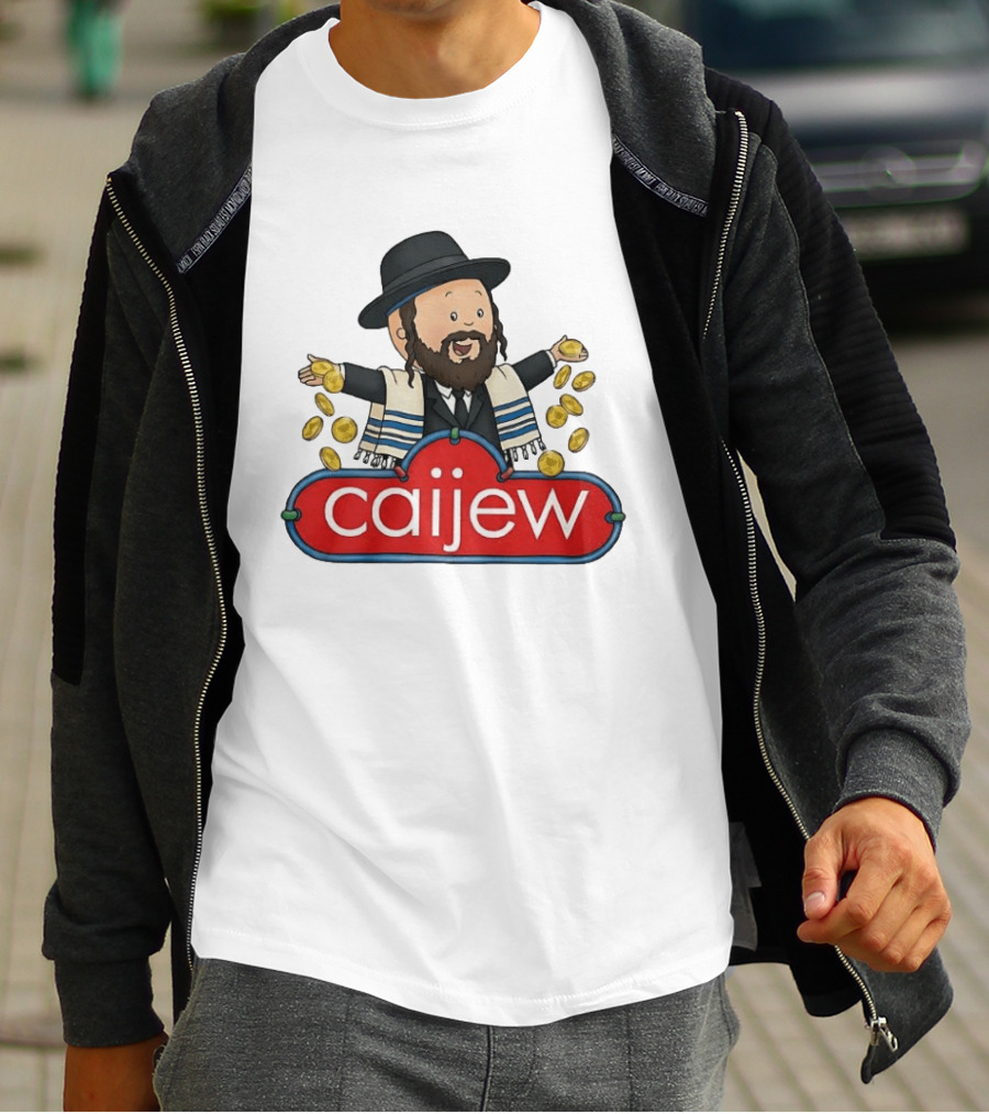 Jewish Caijew Meme Funny Rabbi Throwing Coins T-Shirt
