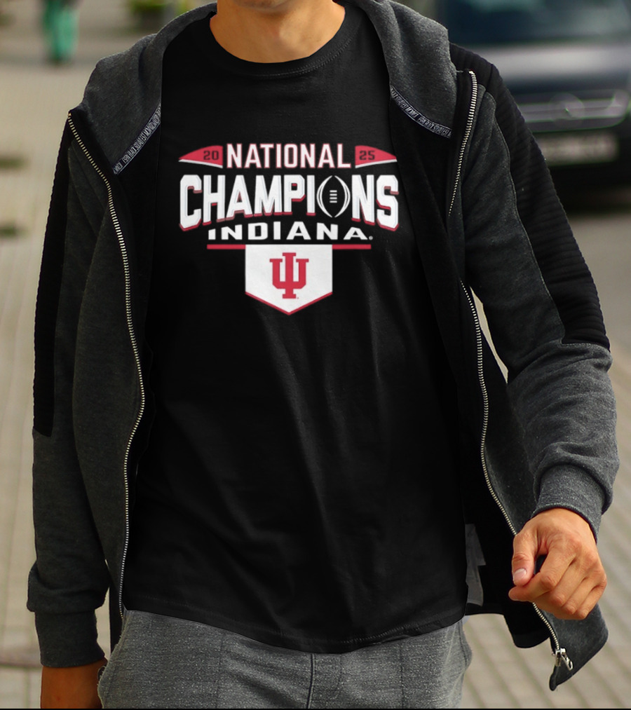 Indiana Hoosiers National Champions Football 2025 CFP T-Shirt