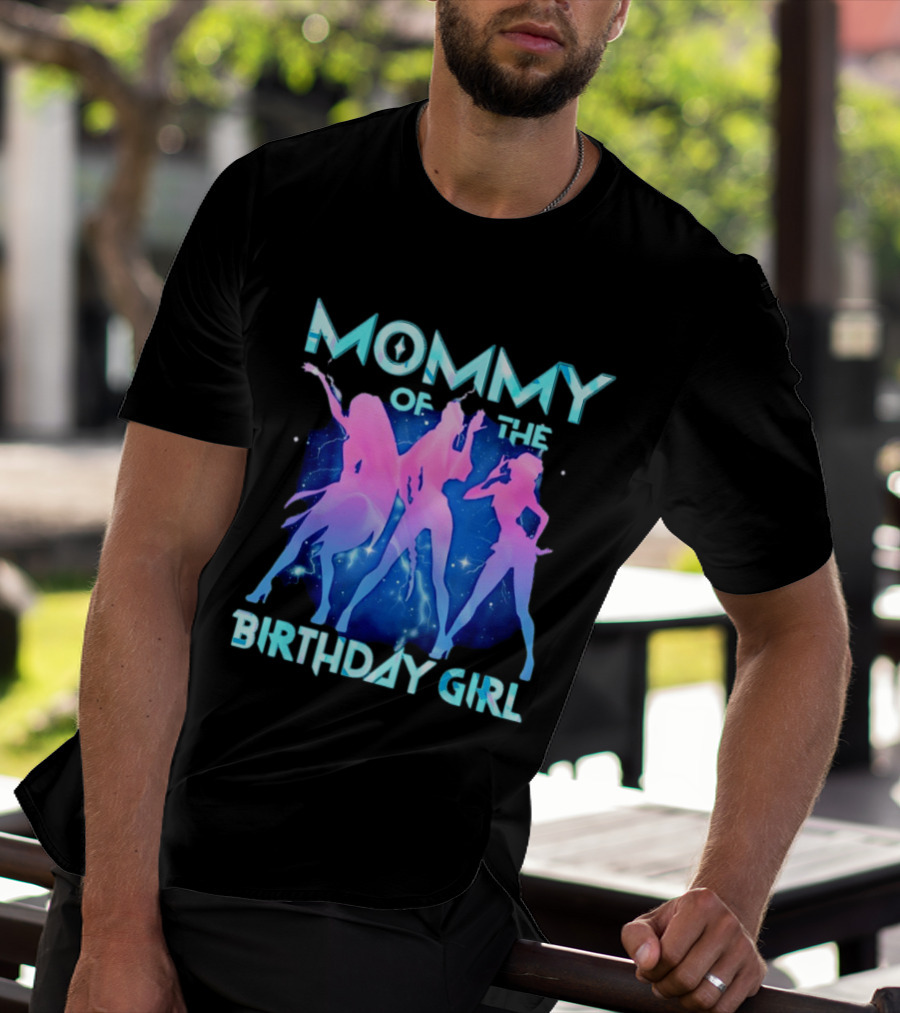 Mommy Of The Birthday Girl Kpop Family Matching Party T-Shirt
