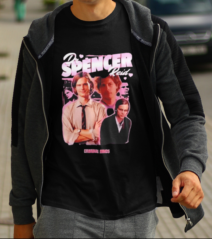 Dr Spencer Reid Criminal Minds Heart T-Shirt