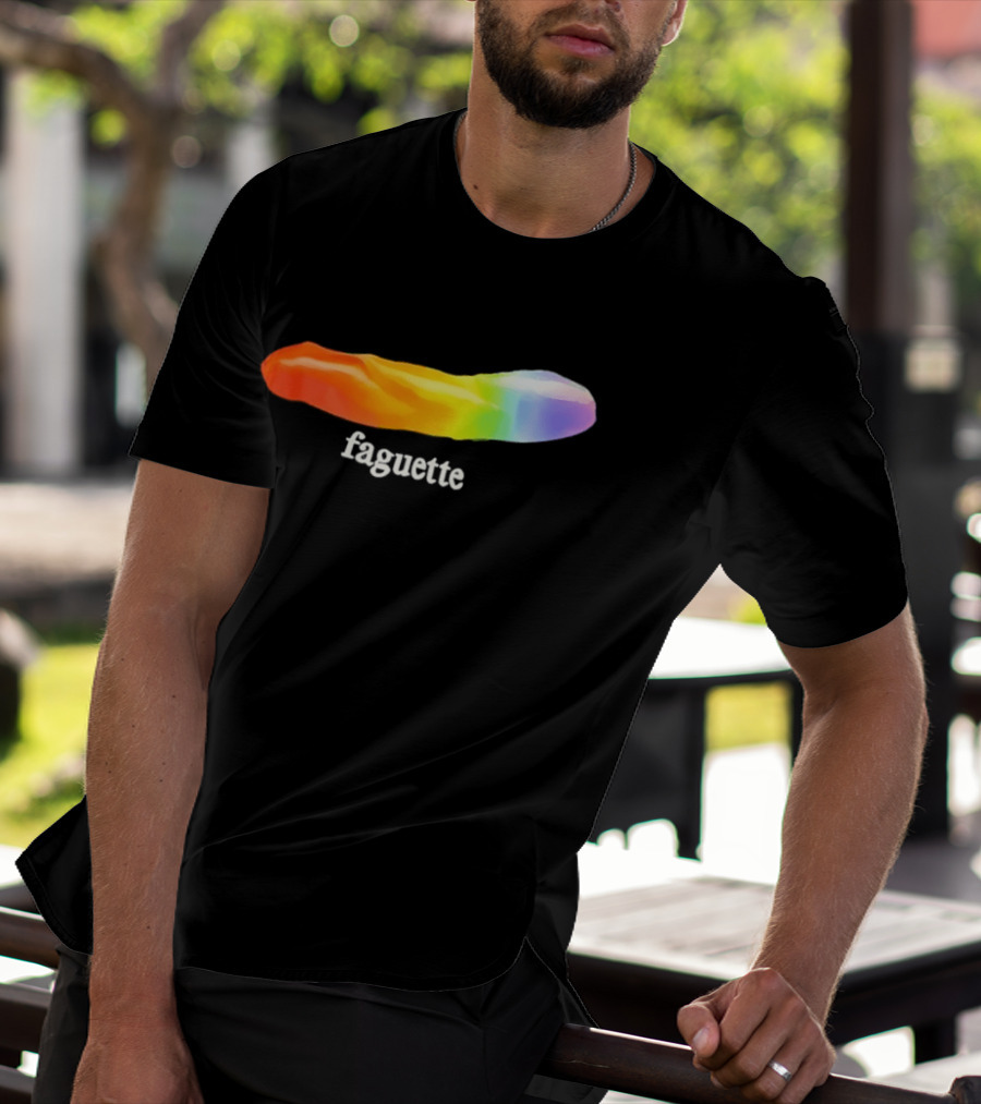 Faguette Rainbow LGBTQ Pride T-Shirt