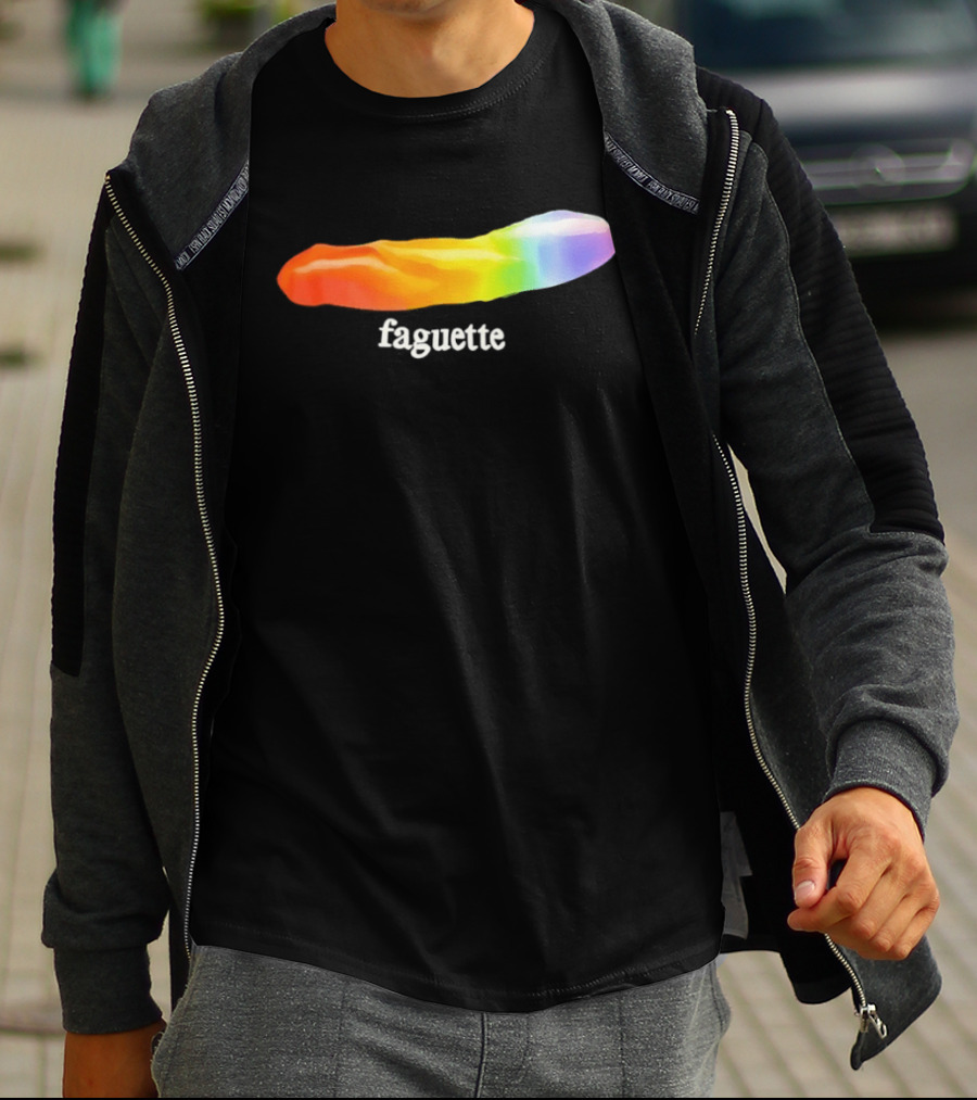 Faguette Rainbow LGBTQ Pride T-Shirt