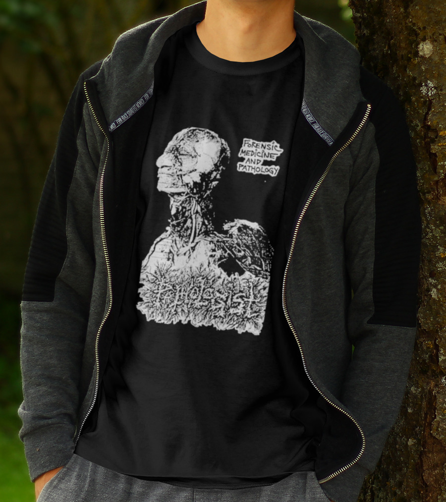 Pathologist Forensic Medicine And Pathology Anatomical Skull And Brain T-Shirt