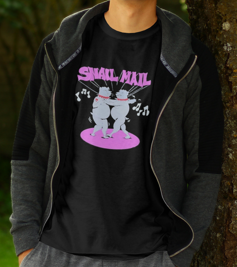Snail Mail Bulldogs Dance Music Notes Duo T-Shirt