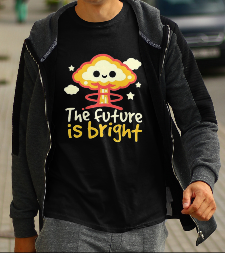 The Future Is Bright Cloud And Stars T-Shirt